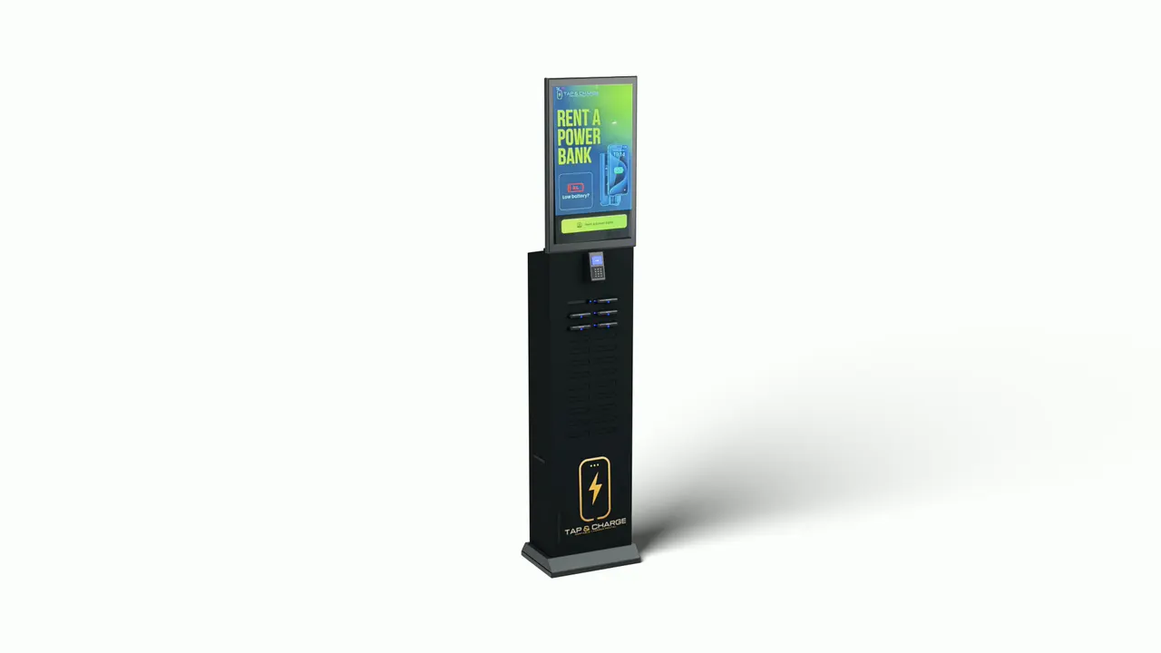 The 24-slot indoor standing station on a white background