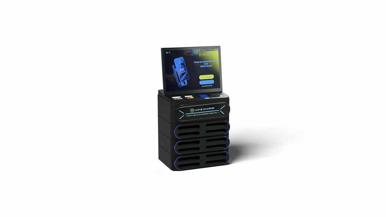 The 12-slot countertop station on a white background
